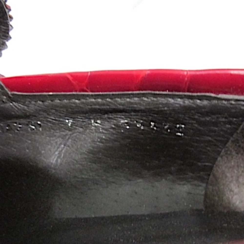 Donald J Pliner Dark Red Loafers, Size 7 - Picture 6 of 6